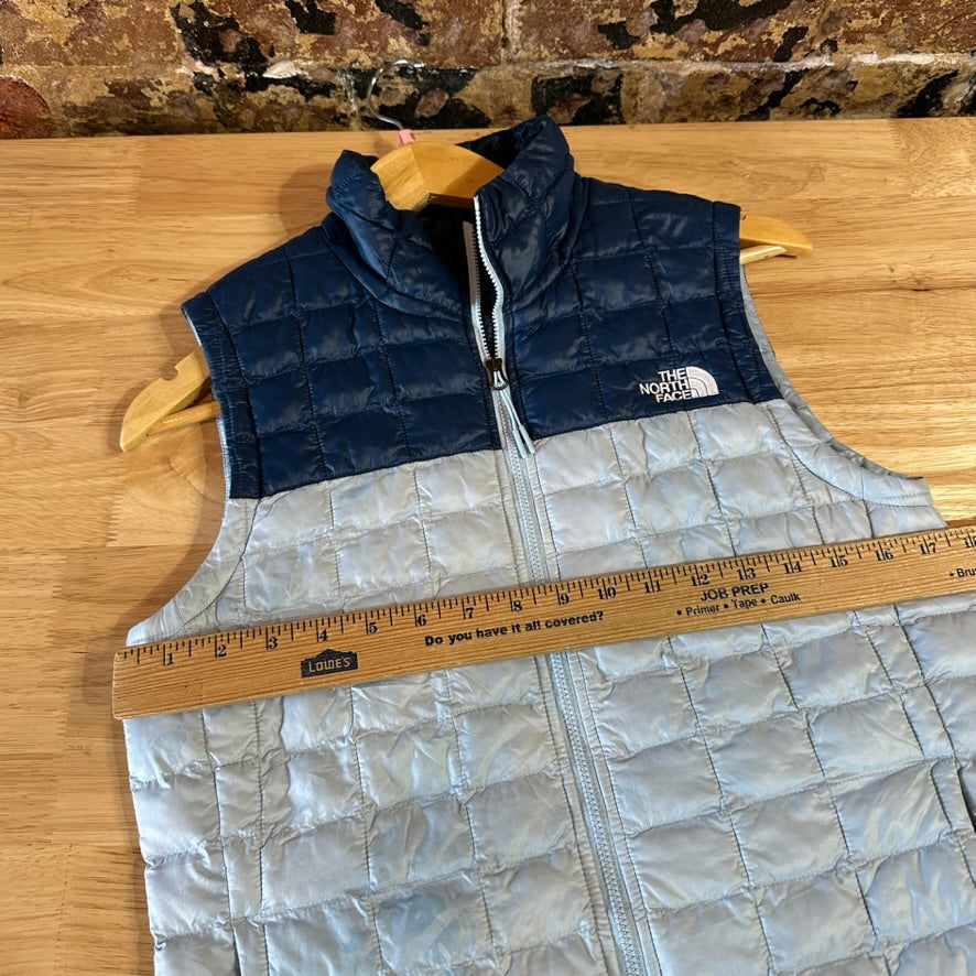 North Face Womens Small Thermoball Blue Vest