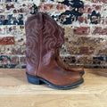 Double H Brown Leather Western Cowboy Boots Mens 9D