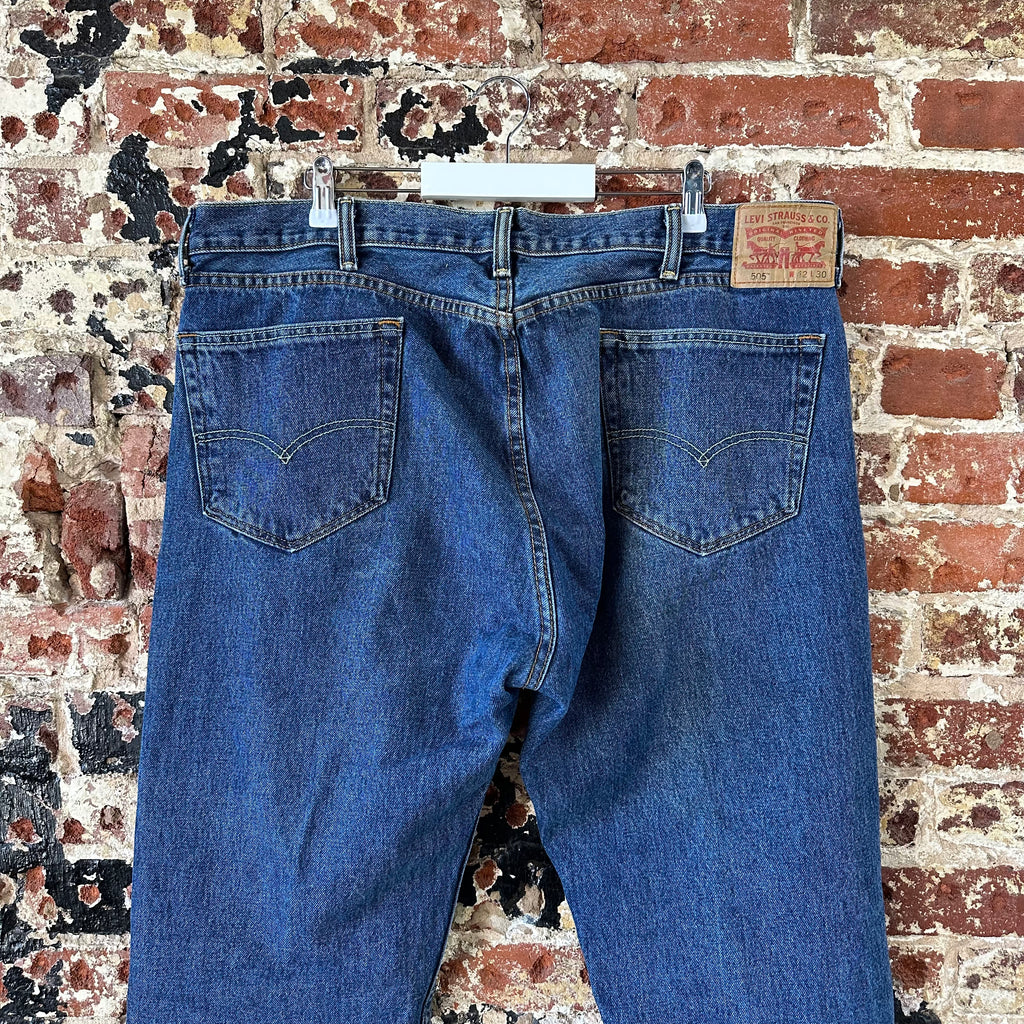 Levis 505 Mens 42x30 Blue Jeans