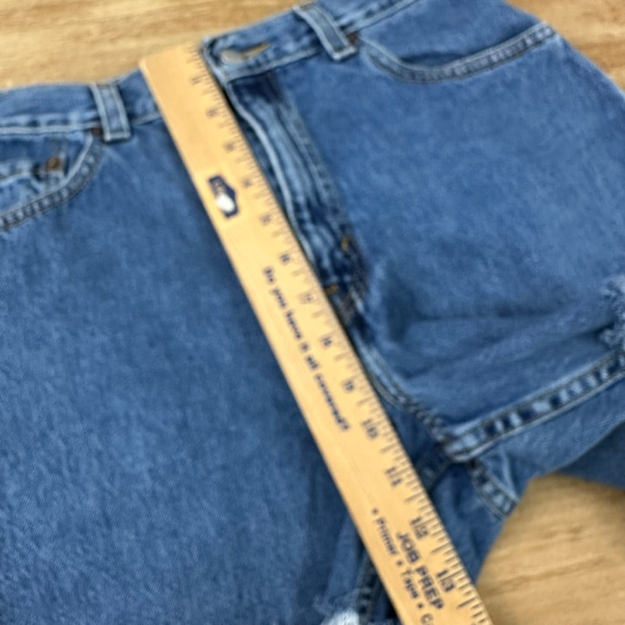 Levi's Cut Off Denim Blue Jean Shorts Womens 8 Distressed - 28x4"