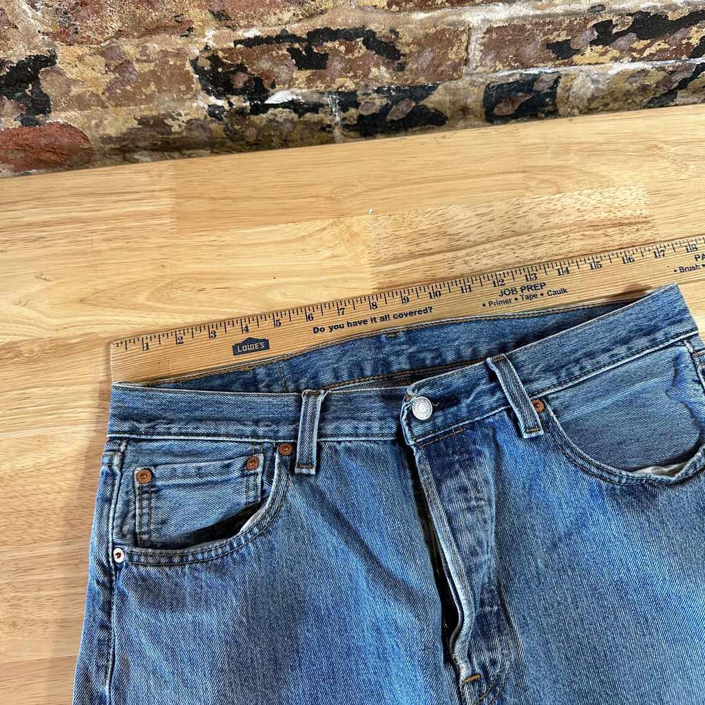 Levi's 501 Mens 34x32 Blue Jeans