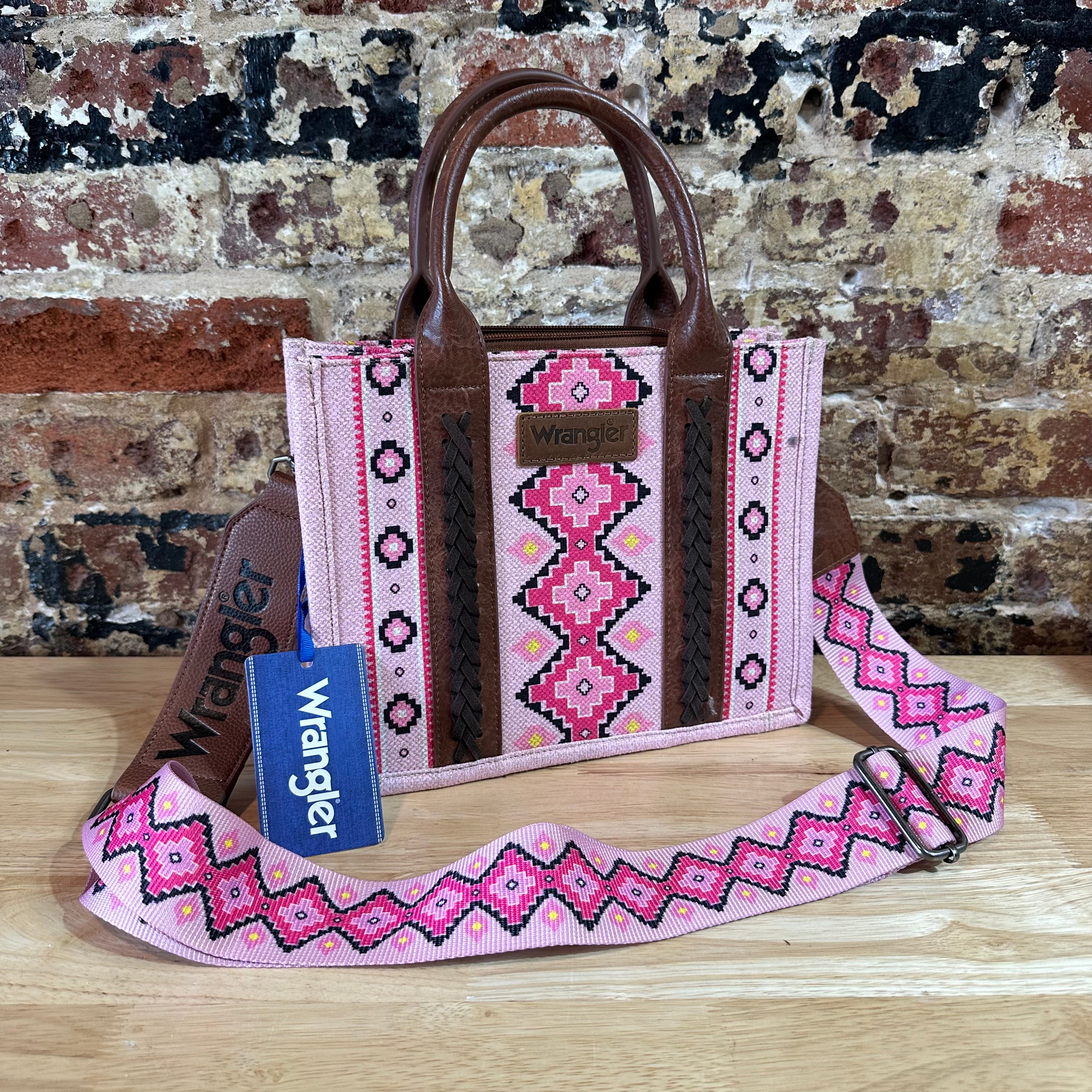 Wrangler Western Pink Aztec Handbag NEW