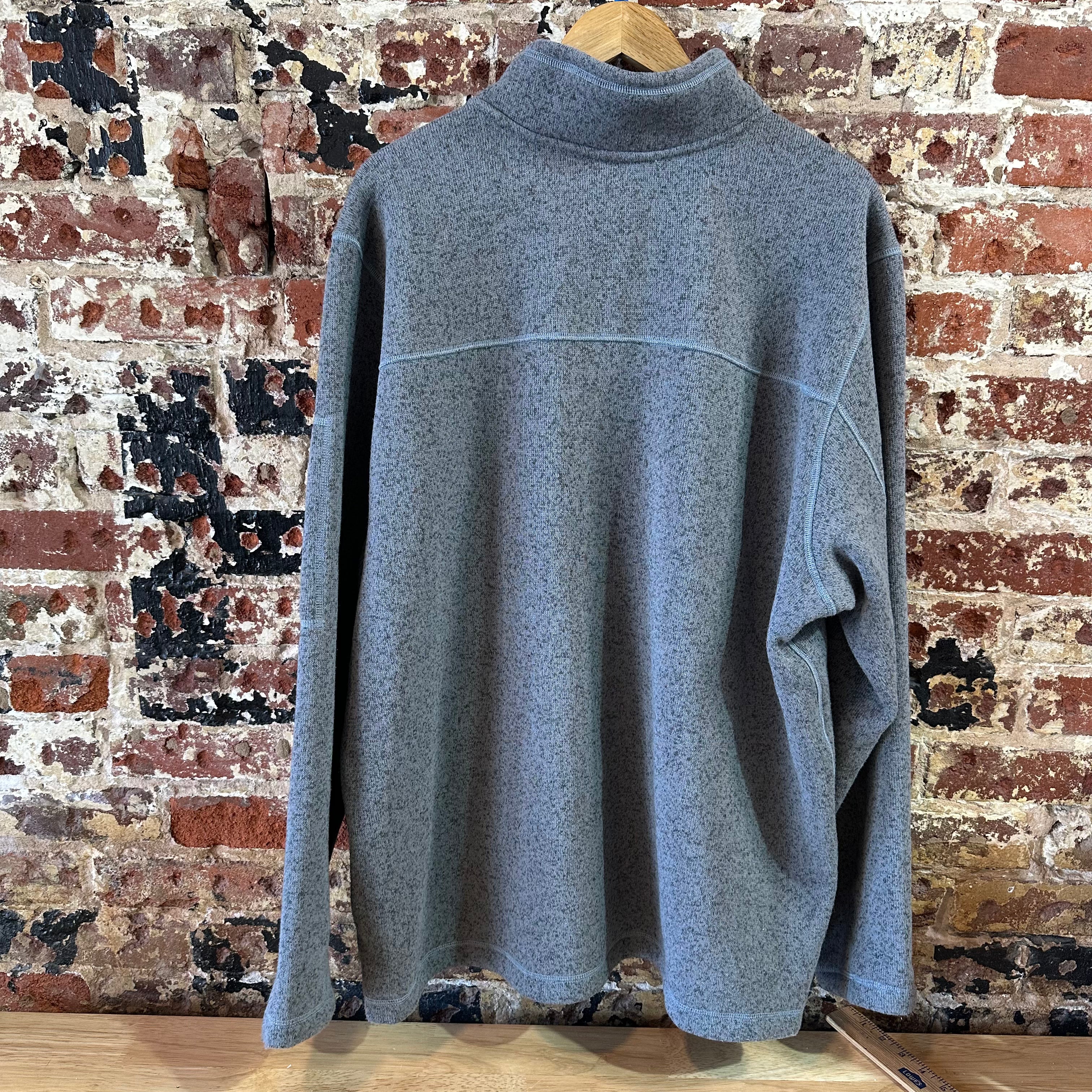 North Face Gray 1/4 Zip Mens 2XL