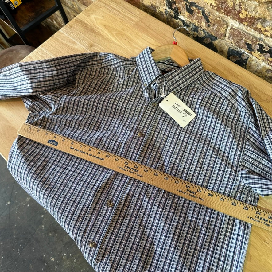 Ariat Pro Shirt Mens Large Button Down plaid Western Cowboy Rodeo long sleeve