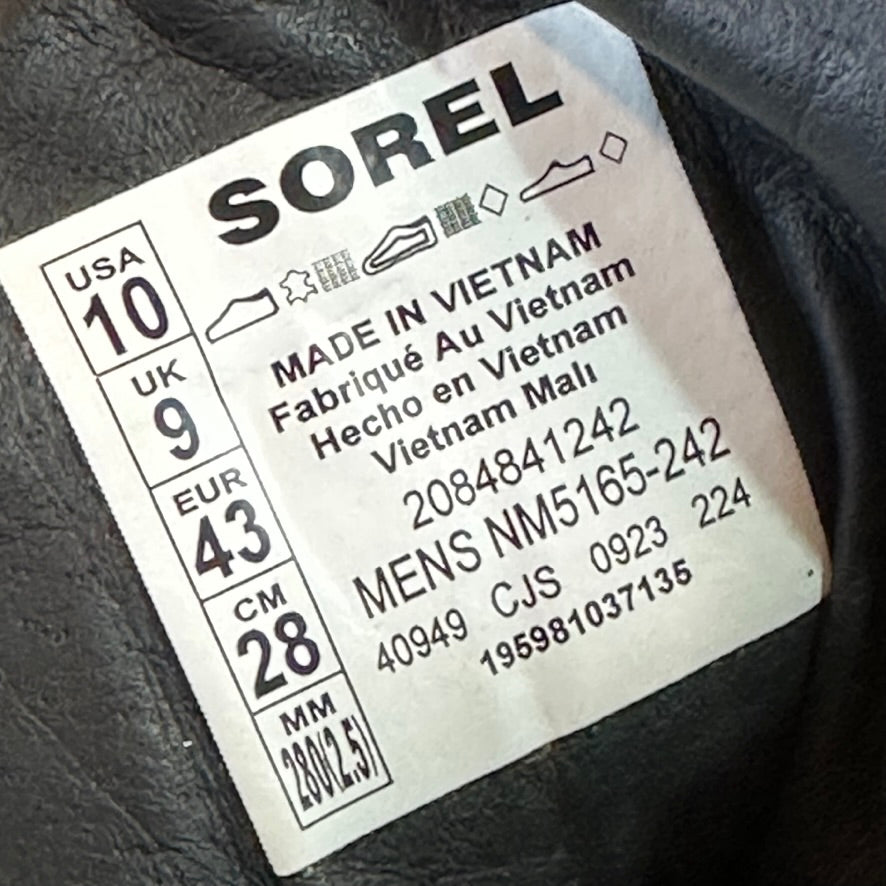 Sorel Waterproof Mens 10 Brown Boots