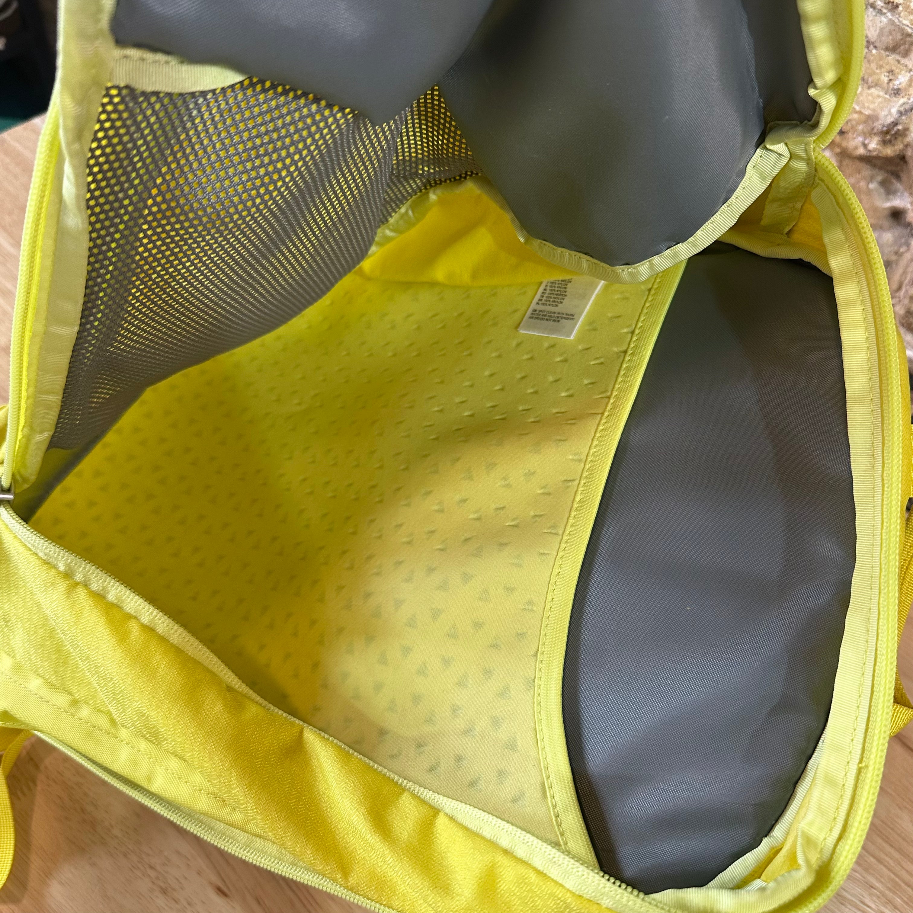 North Face Yellow Backpack