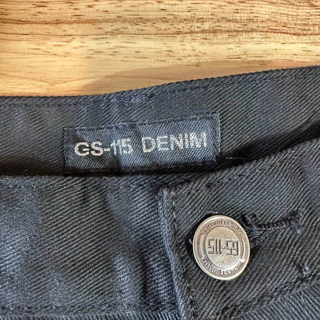 GS-115 Mens 38x34 Black Jeans