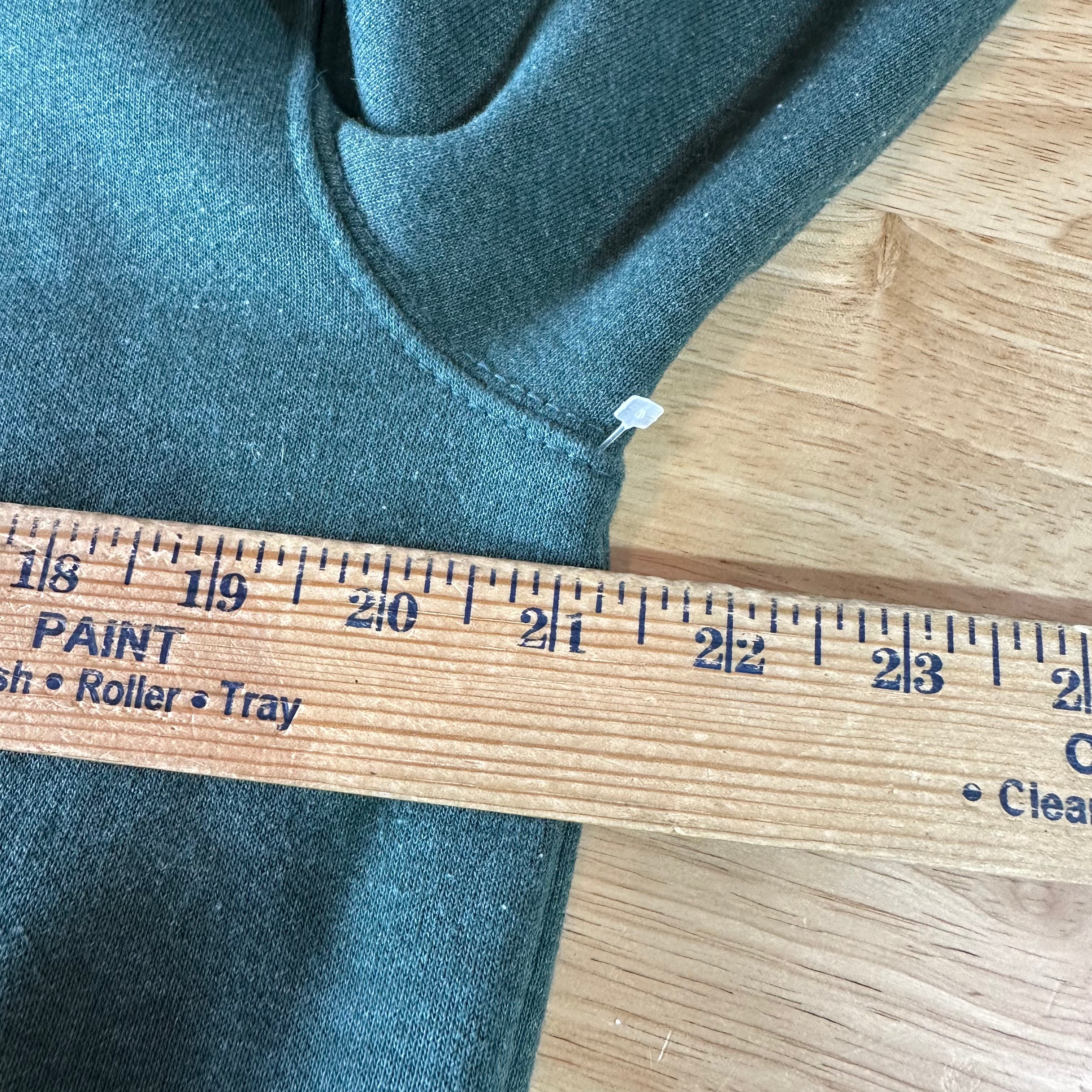 Carhartt Men's Small Sleeve Logo Hoodie Loose Fit Workwear Green K288