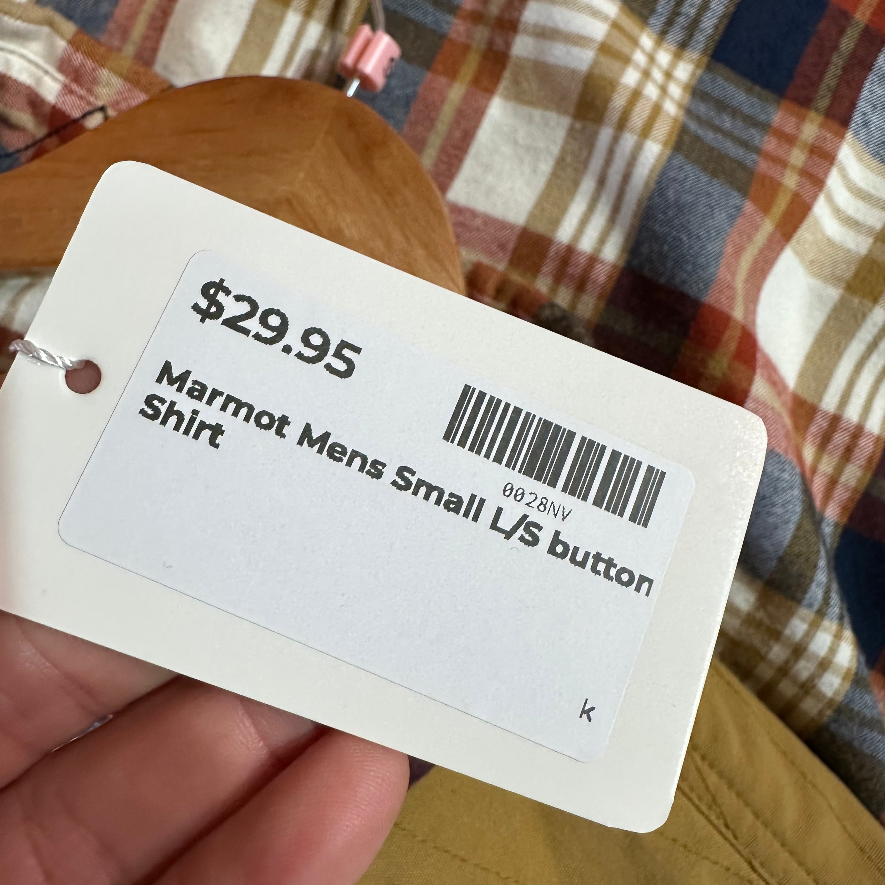 Marmot Men's Small L/S Flannel Shirt
