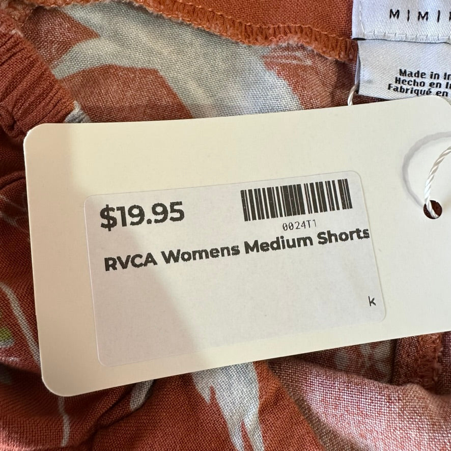 RVCA womens Daze shorts multicolor sz medium lightweight beach bird floral