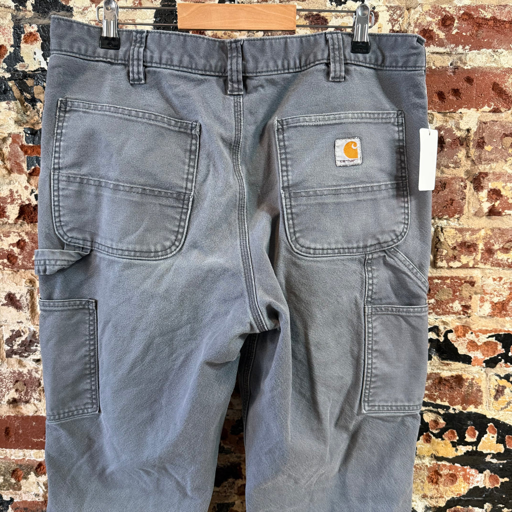 Carhartt Double Knee Gray Pants Mens 36x34