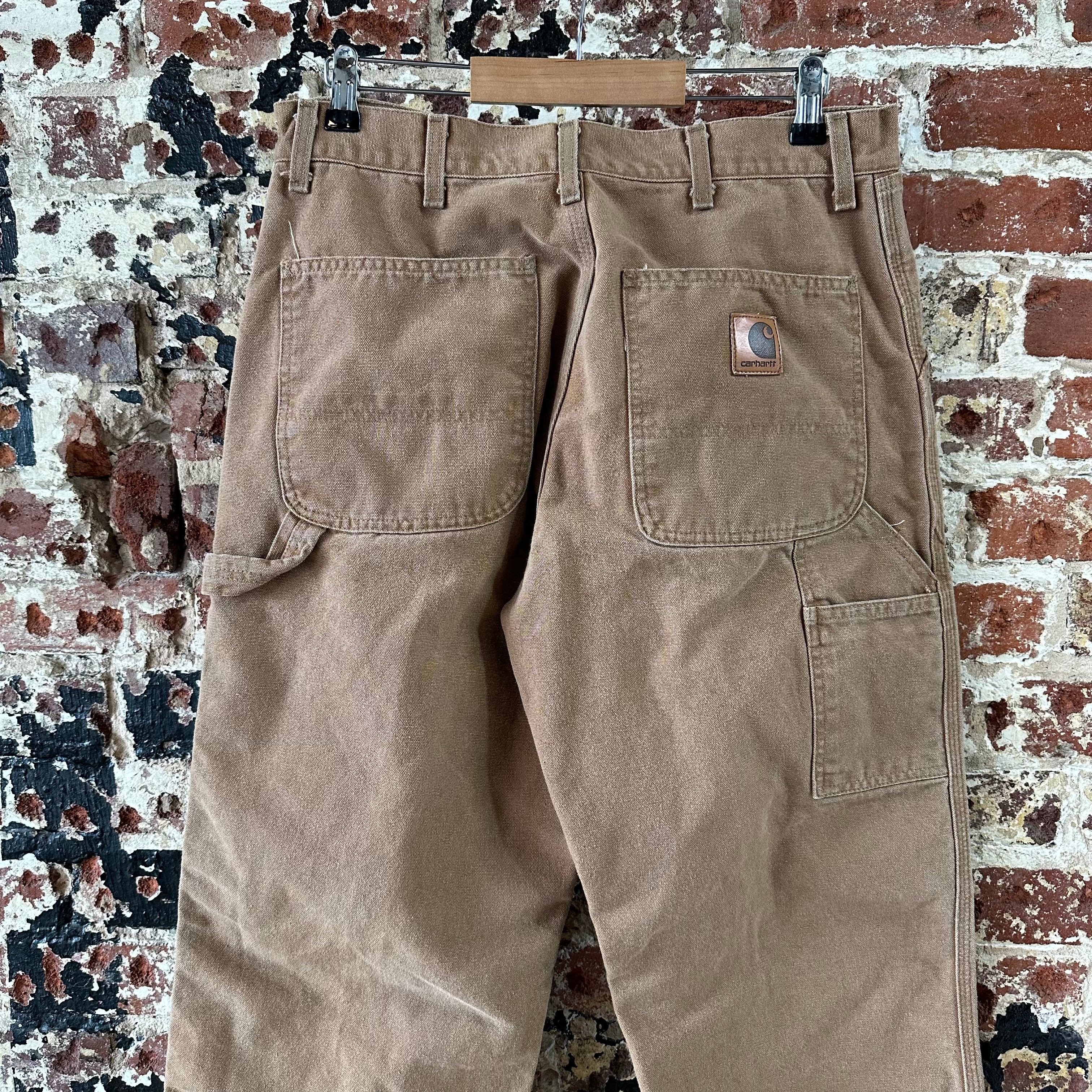 Vintage Carhartt B11 BRN Carpenter Pants 34x32 Brown Workwear 2006