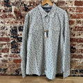Wrangler Retro Button Up Shirt Mens 2XL Tall Pearl Snap Western Gray Paisley NEW