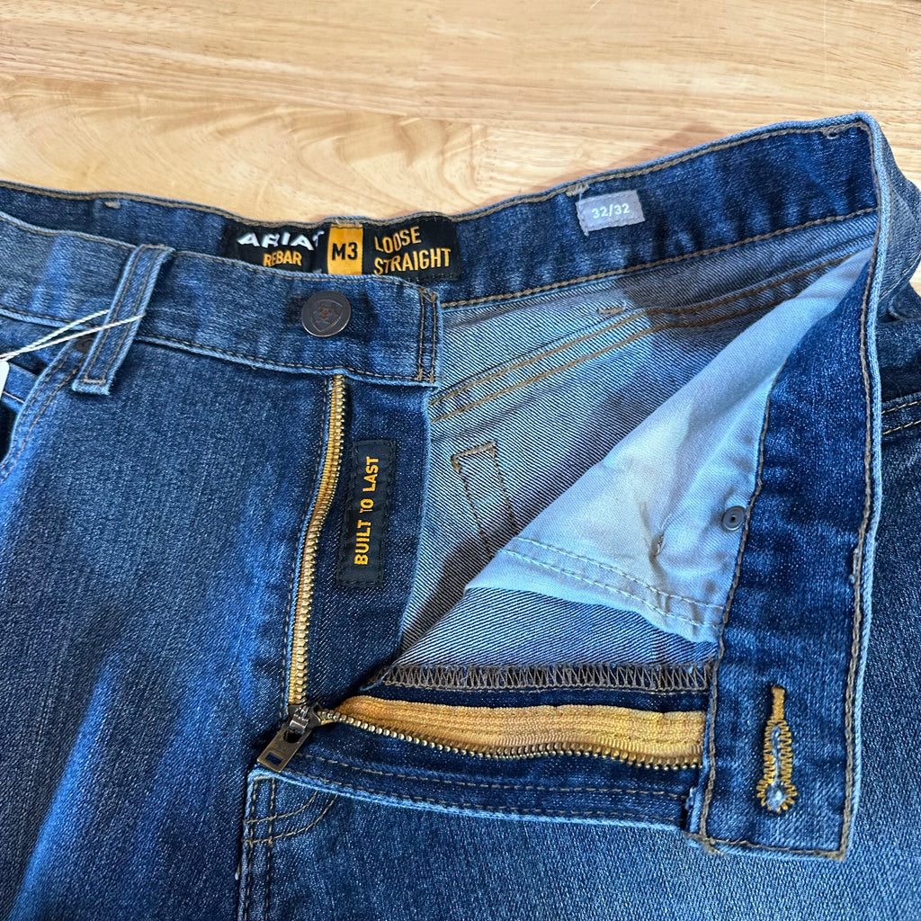 Ariat RebarM3 Loose Straight Mens 32x32 Jeans