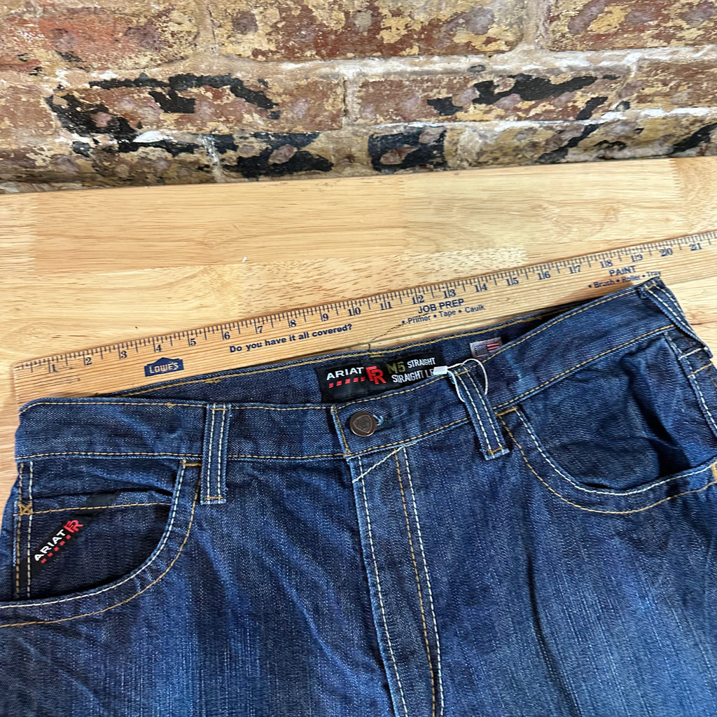 Ariat FR Mens 38x34 Blue Jeans