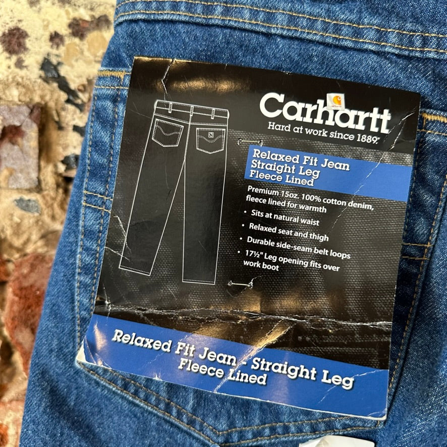 Carhartt B155 DST Lined Jeans Mens 36x36 NEW