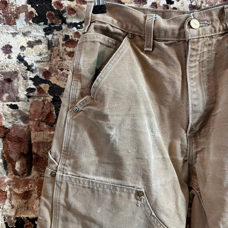 Carhartt B01 BRN Mens 28x30 Double Knee Pants