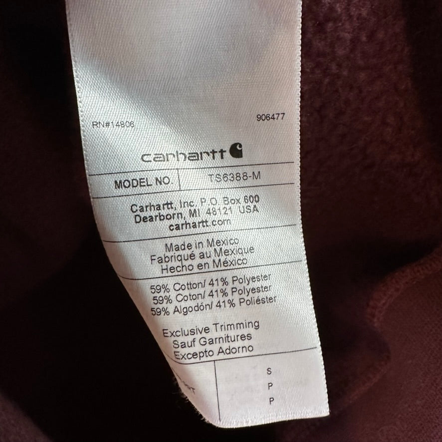 Carhartt Men's Small Hoodie Logo Port Sleeve Back Logo loose rain defender