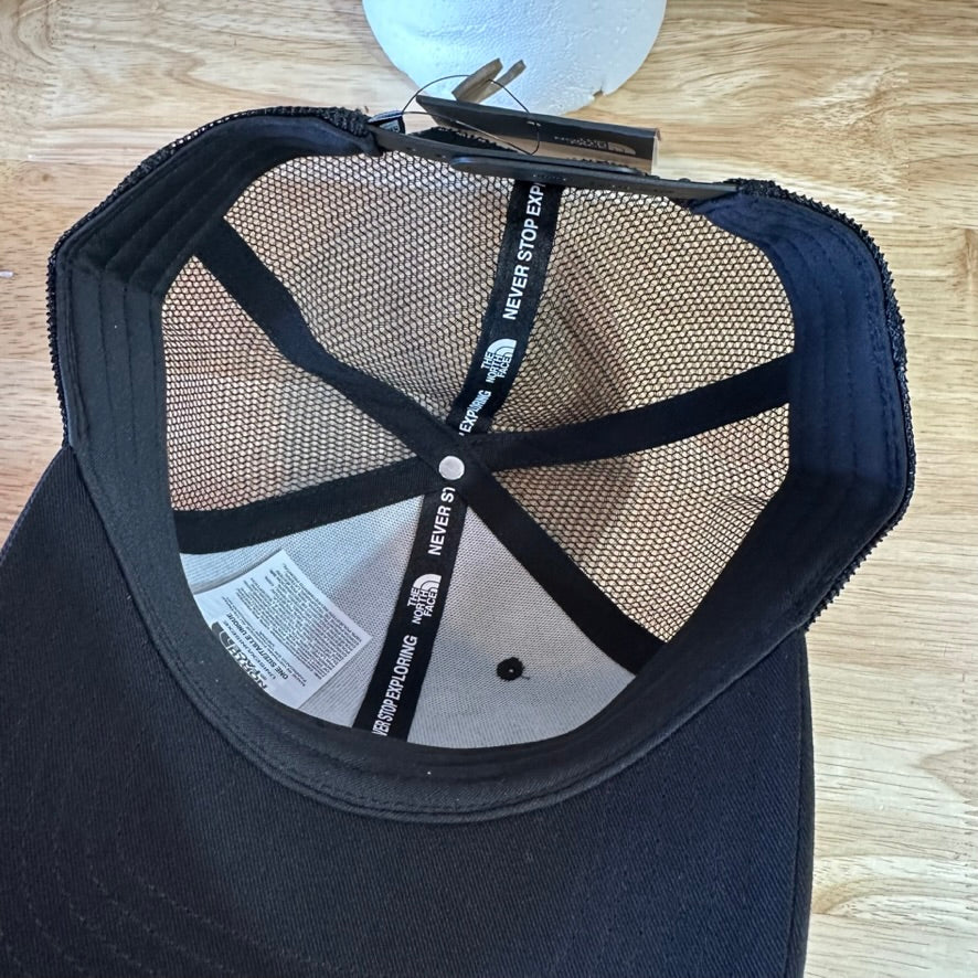 The North Face Mudder Trucker Hat Snapback Black Bear Mountains New