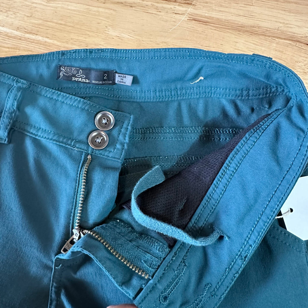 Prana Womens 2 Green Pants