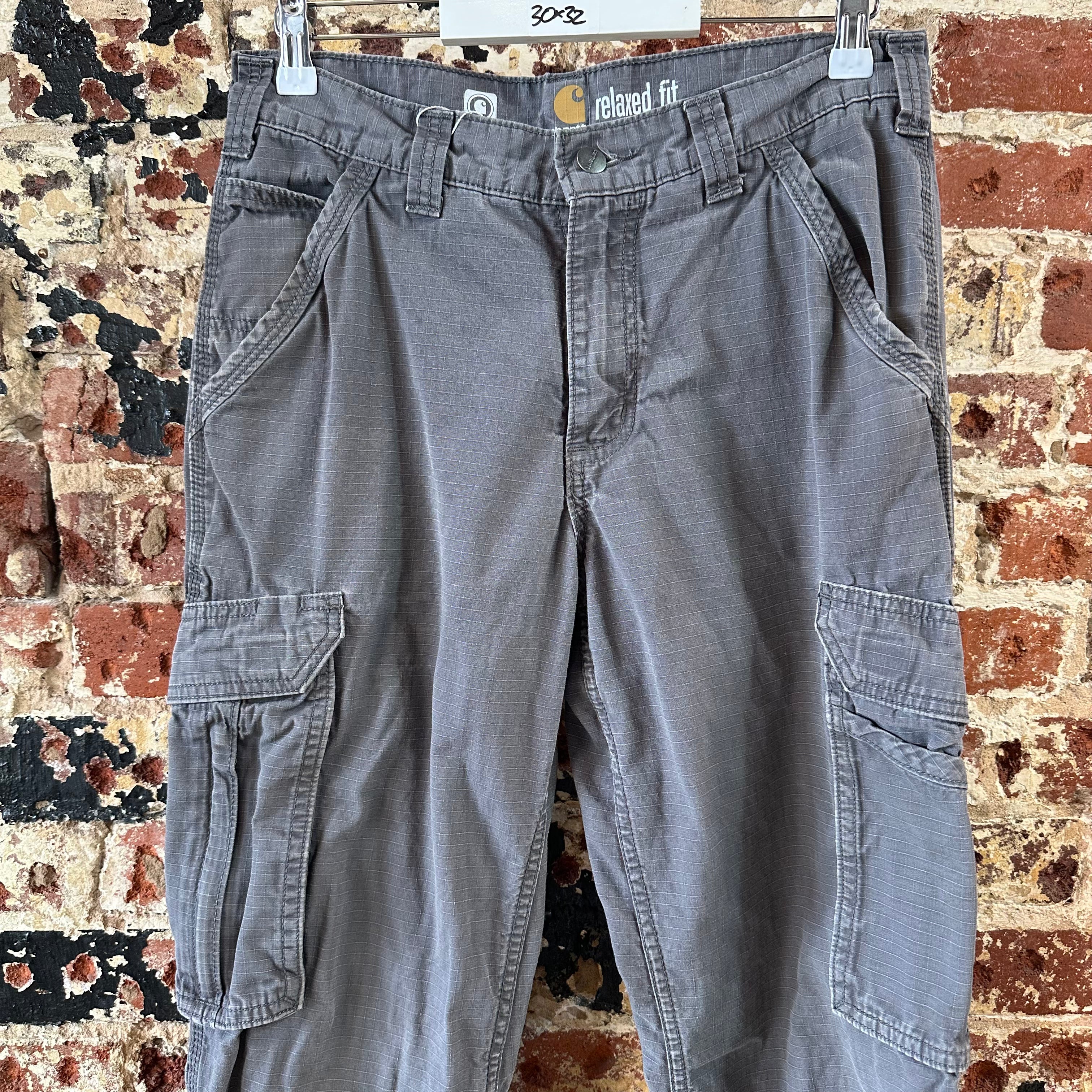 Carhartt Mens 30x32 Gray Cargo Pants