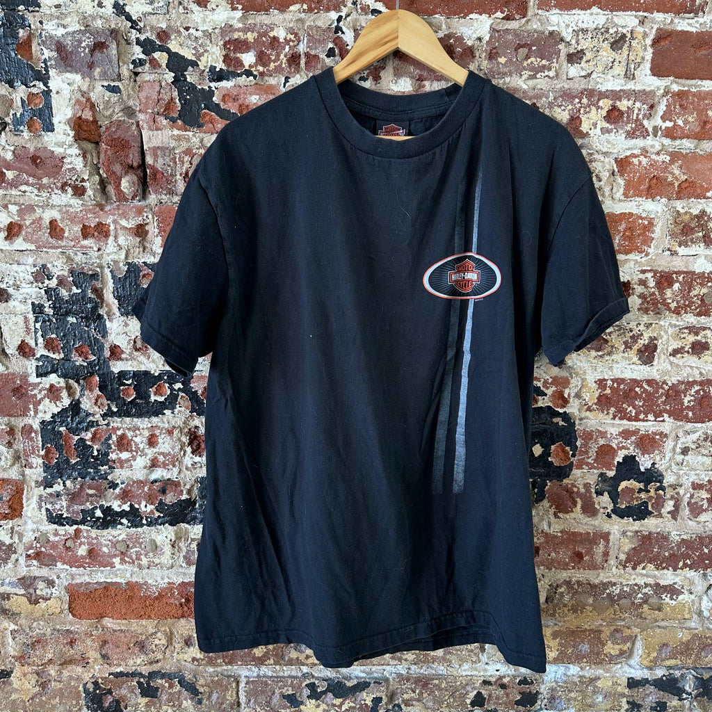 Harley Davidson Bourbon Street T-Shirt Mens XL Black Biker Short Sleeve
