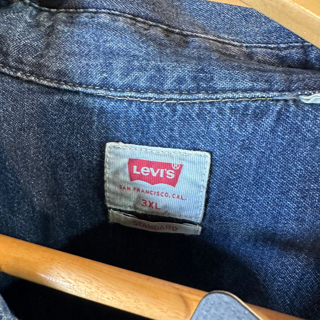 Levi's Mens 3XL Pearl Snap Western Jean Shirt NEW