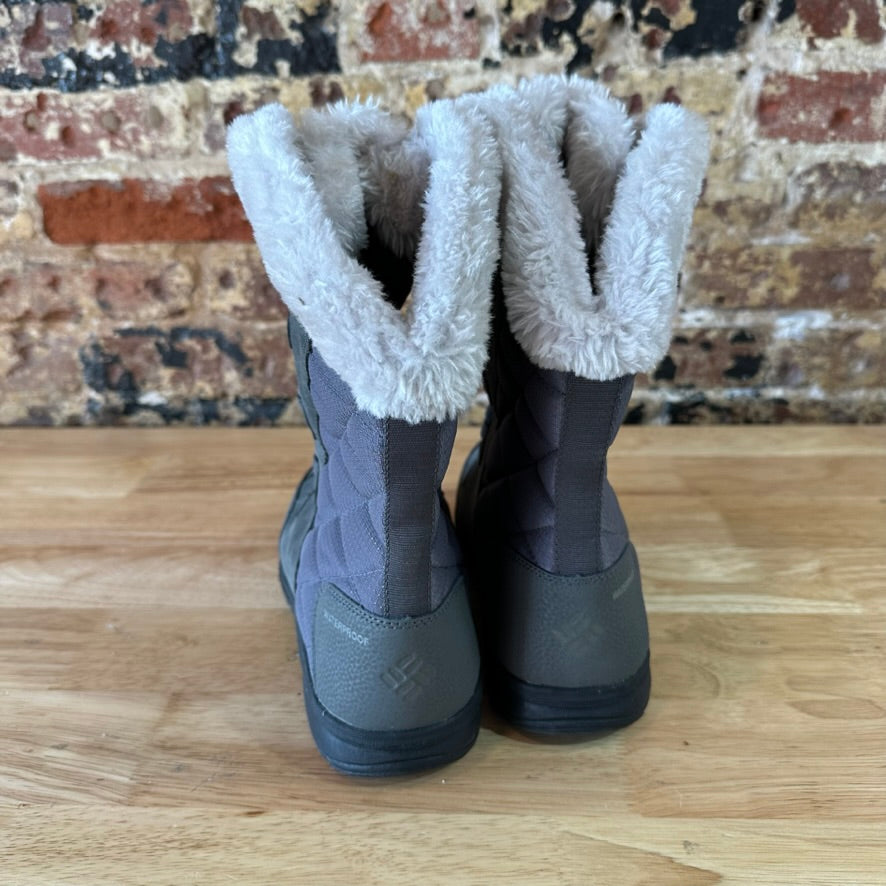 Columbia Boots Womens Size 8.5 Gray Snow Ice Maiden II Waterproof