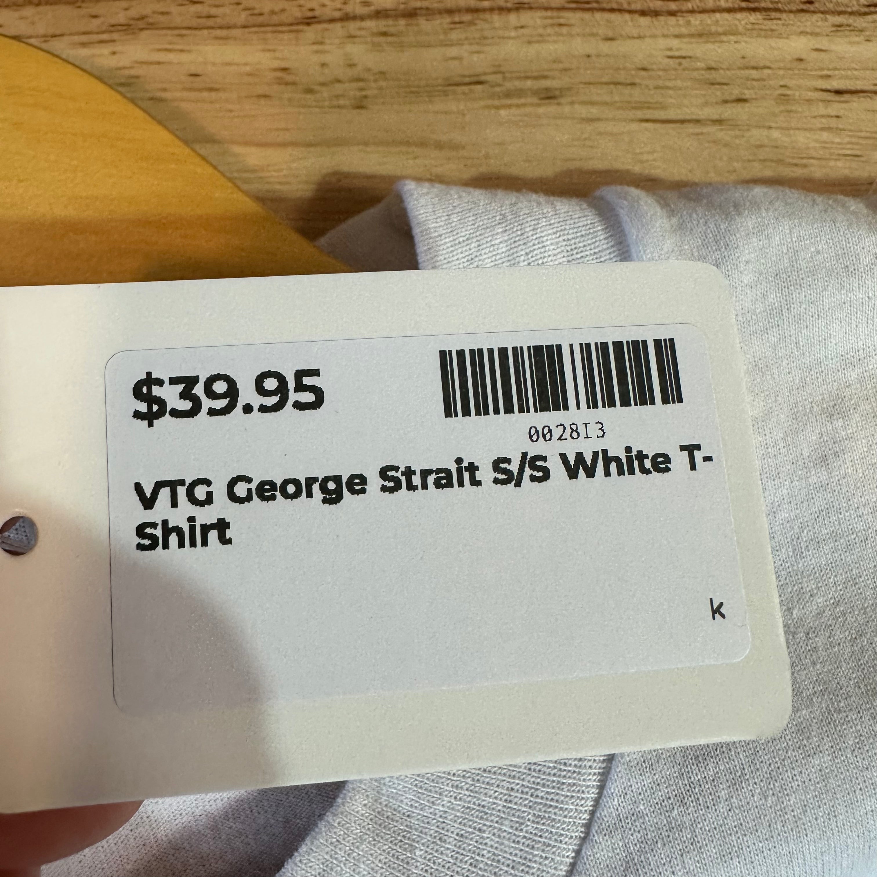 VTG George Strait S/S White T-Shirt