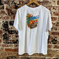 Harley Davidson Women's XL Short Sleeve White T-Shirt V-Neck NEW