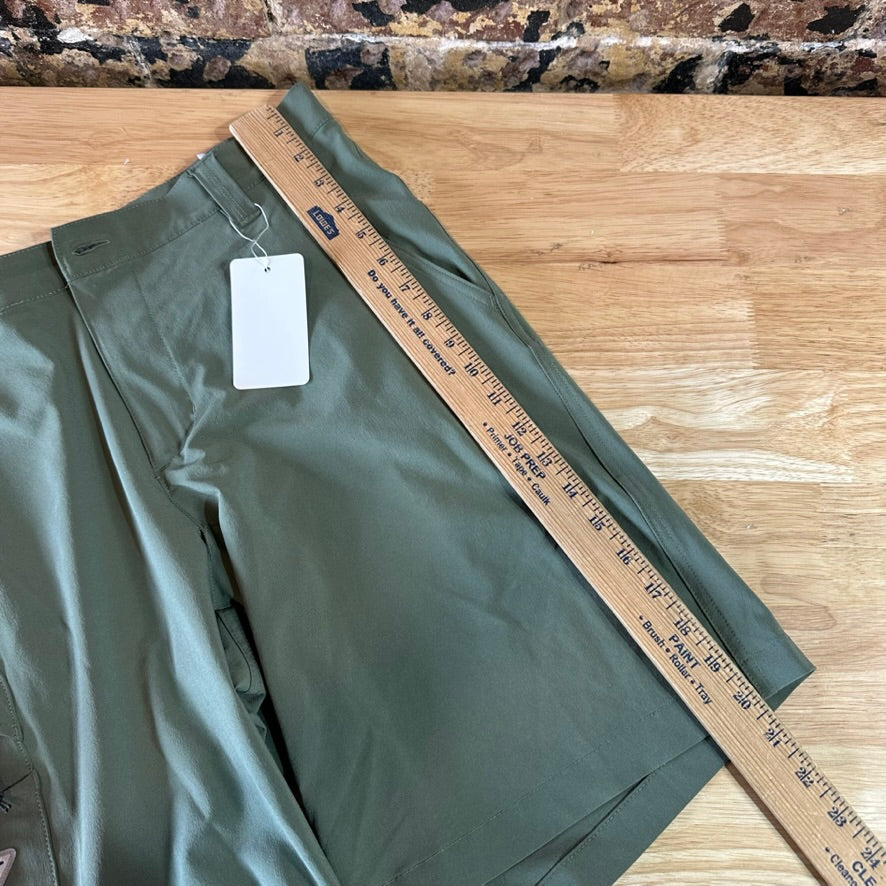 Columbia PFG Shorts Mens 34 Green Fishing Outdoor Hiking 9" inseam