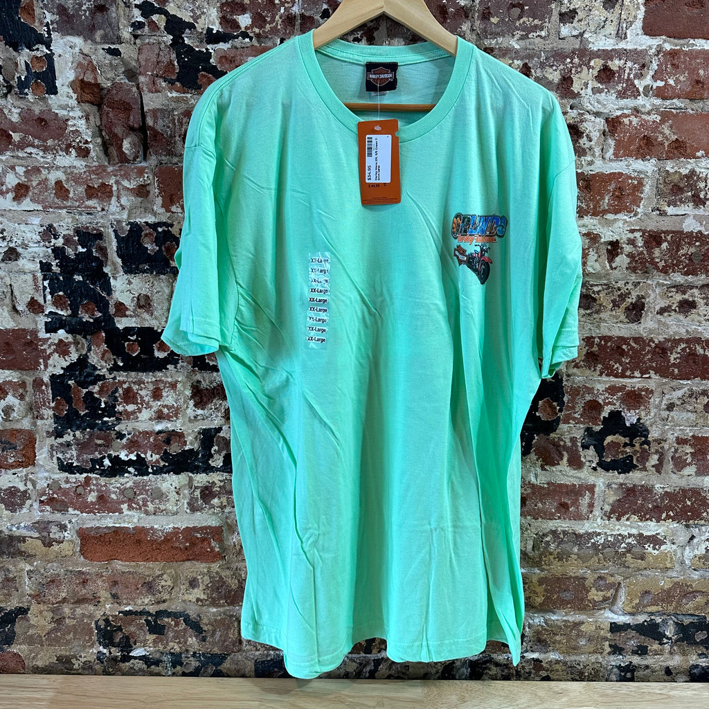 Harley Davidson Men's 2XL Short Sleeve Green T-Shirt NEW