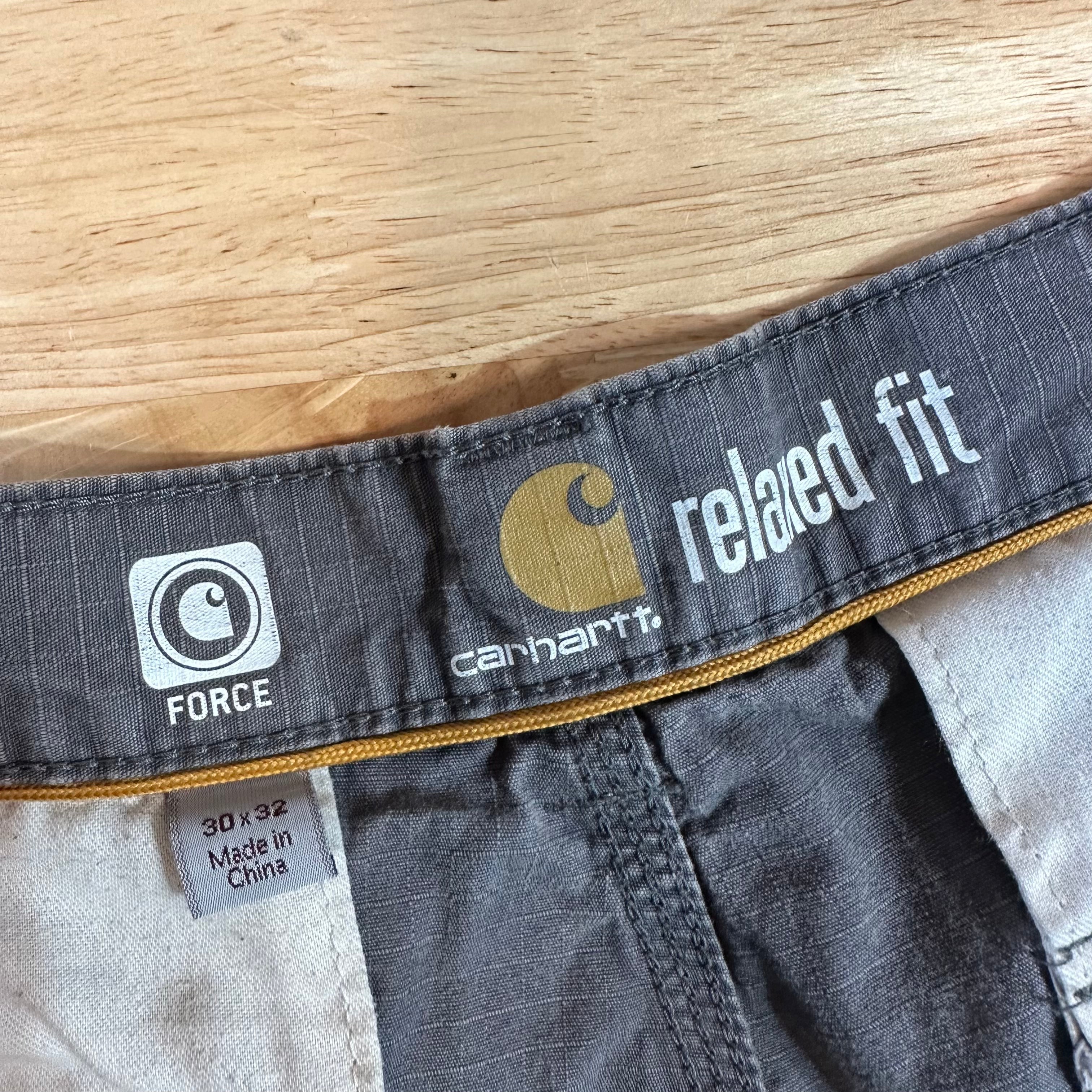 Carhartt Mens 30x32 Gray Cargo Pants