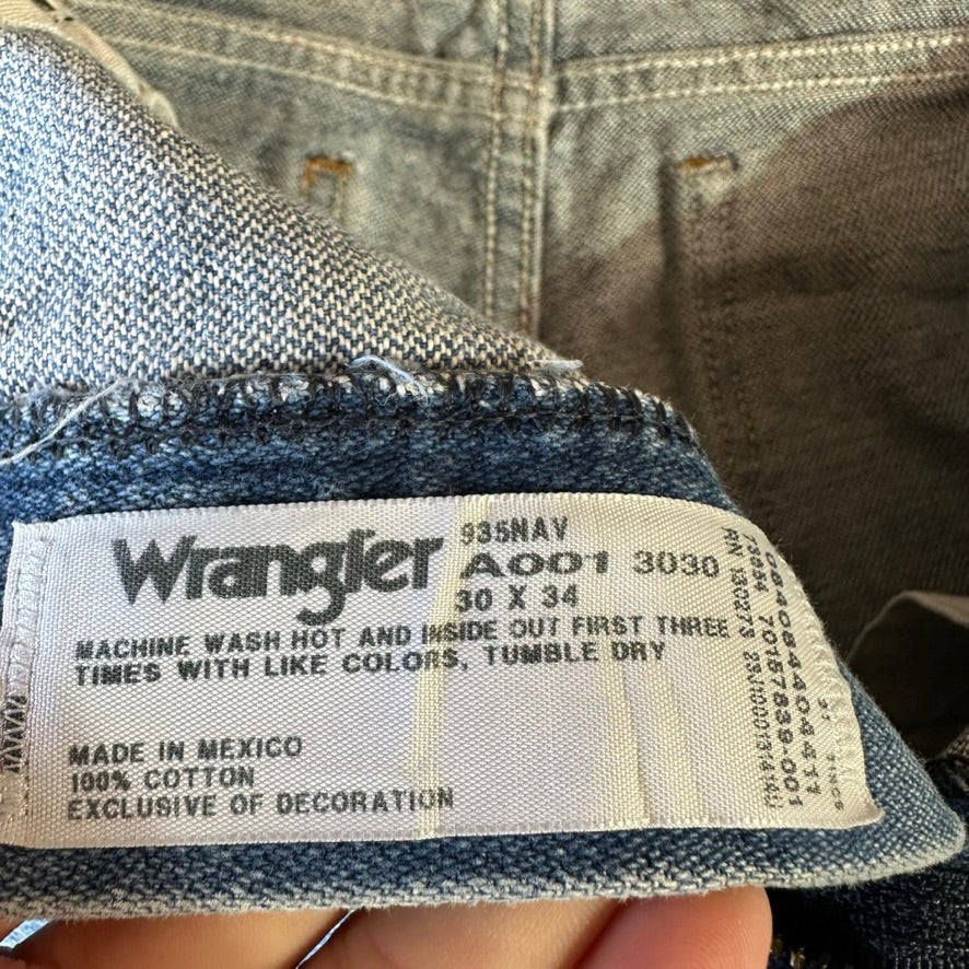 Wrangler Mens 30x34 Blue Jeans
