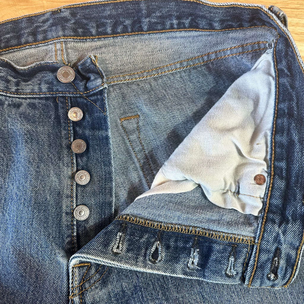 Levis 501 Mens 34x34 Blue Jeans