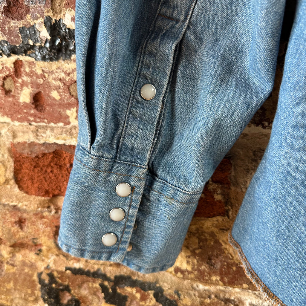 Wrangler Men's Large Blue Western Shirt