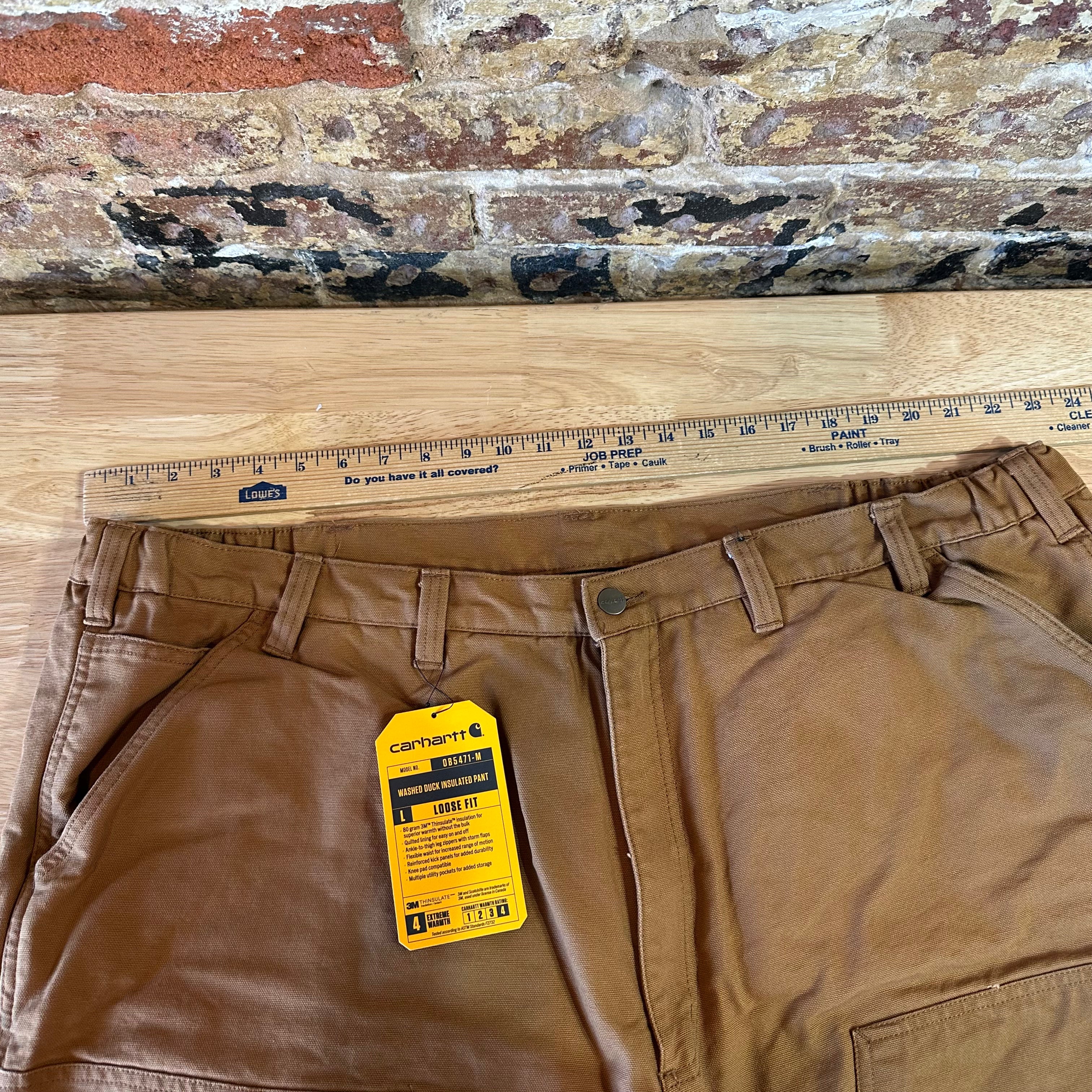 Carhartt Washed Duck Insulated Pant Extreme Warmth Loose Fit Size 2XL Tall NWT
