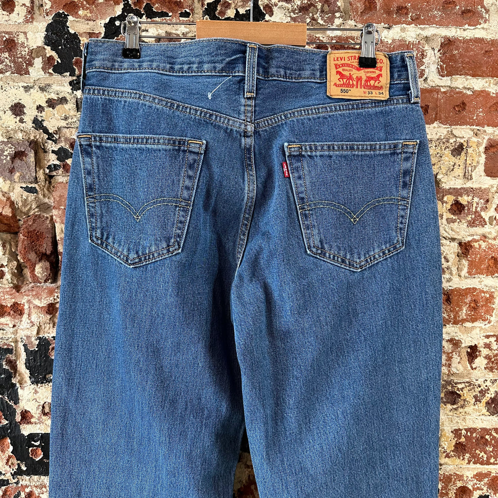 Levi's 550 Mens 33x34 Blue Jeans NEW