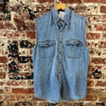 Harley Button Up Shirt Mens Small Sleeveless