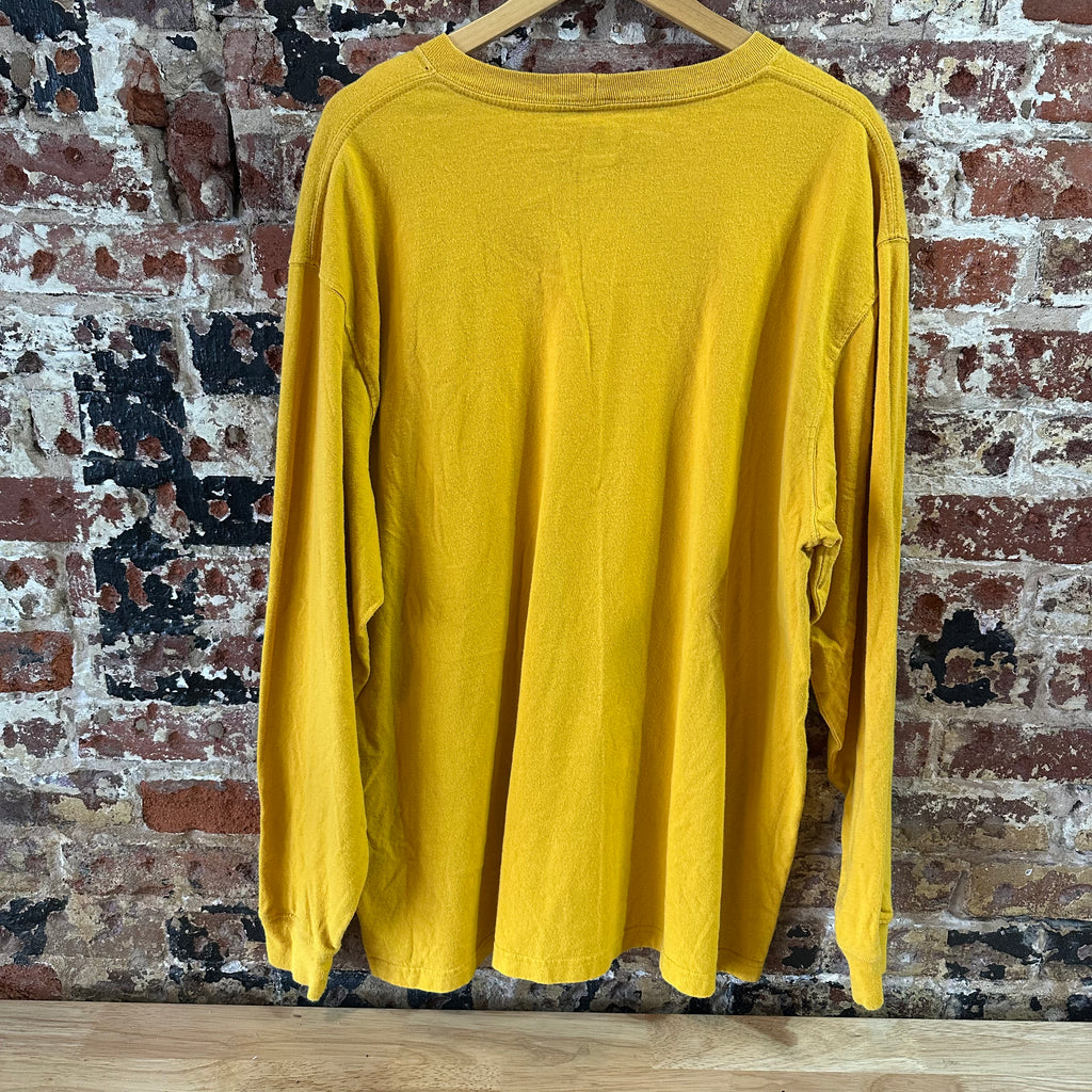 Carhartt Men's XL Original Fit Long Sleeve T Shirt Pocket T Mustard yellow