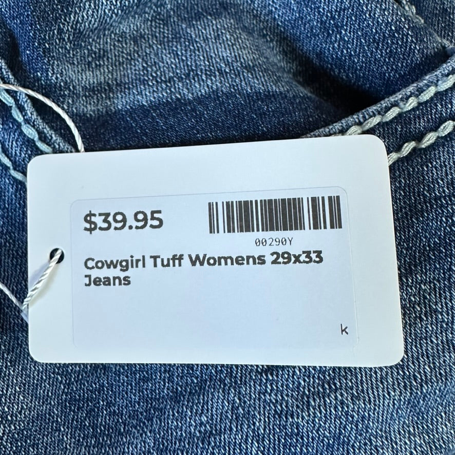 Cowgirl Tuff Womens 29x33 Cozy DFMI Jeans