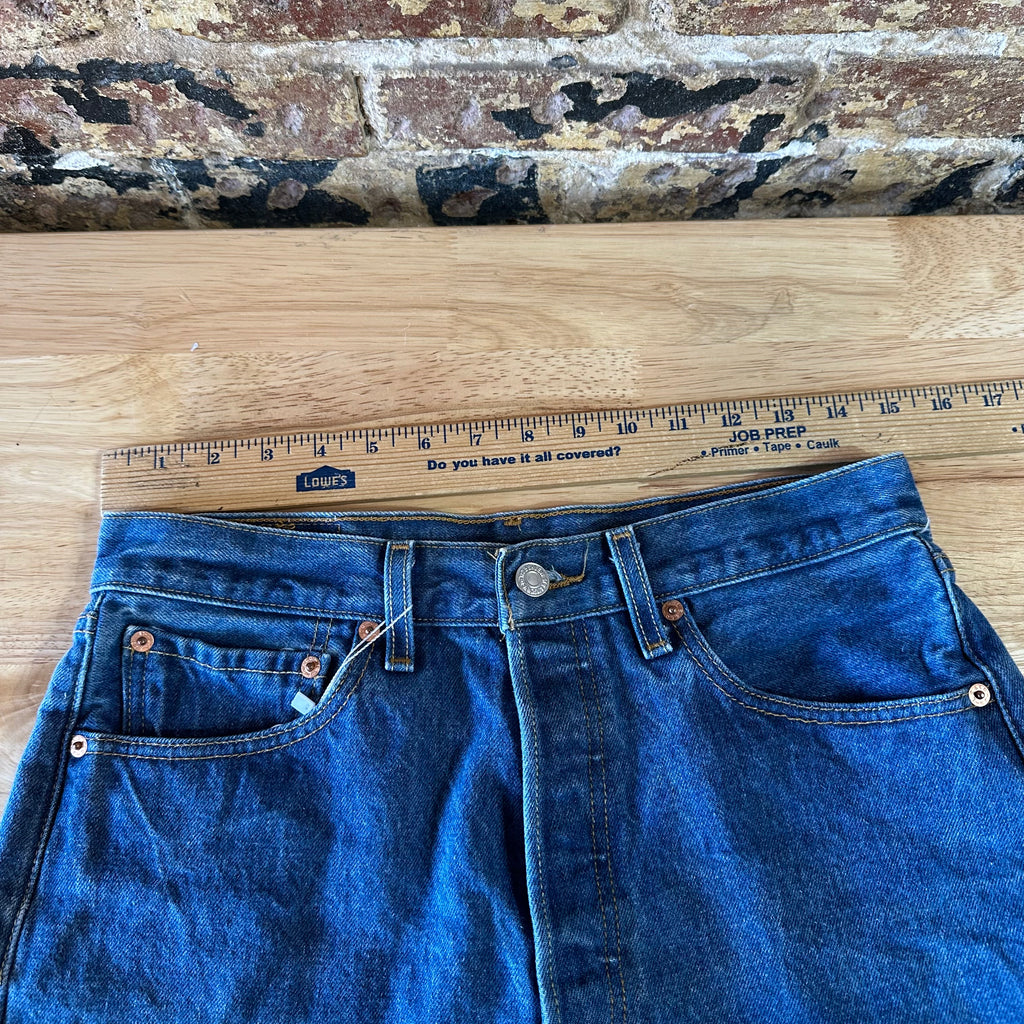 Levi's 501 Cut Off Denim Blue Jean Shorts Womens 32 - 30x7" inseam