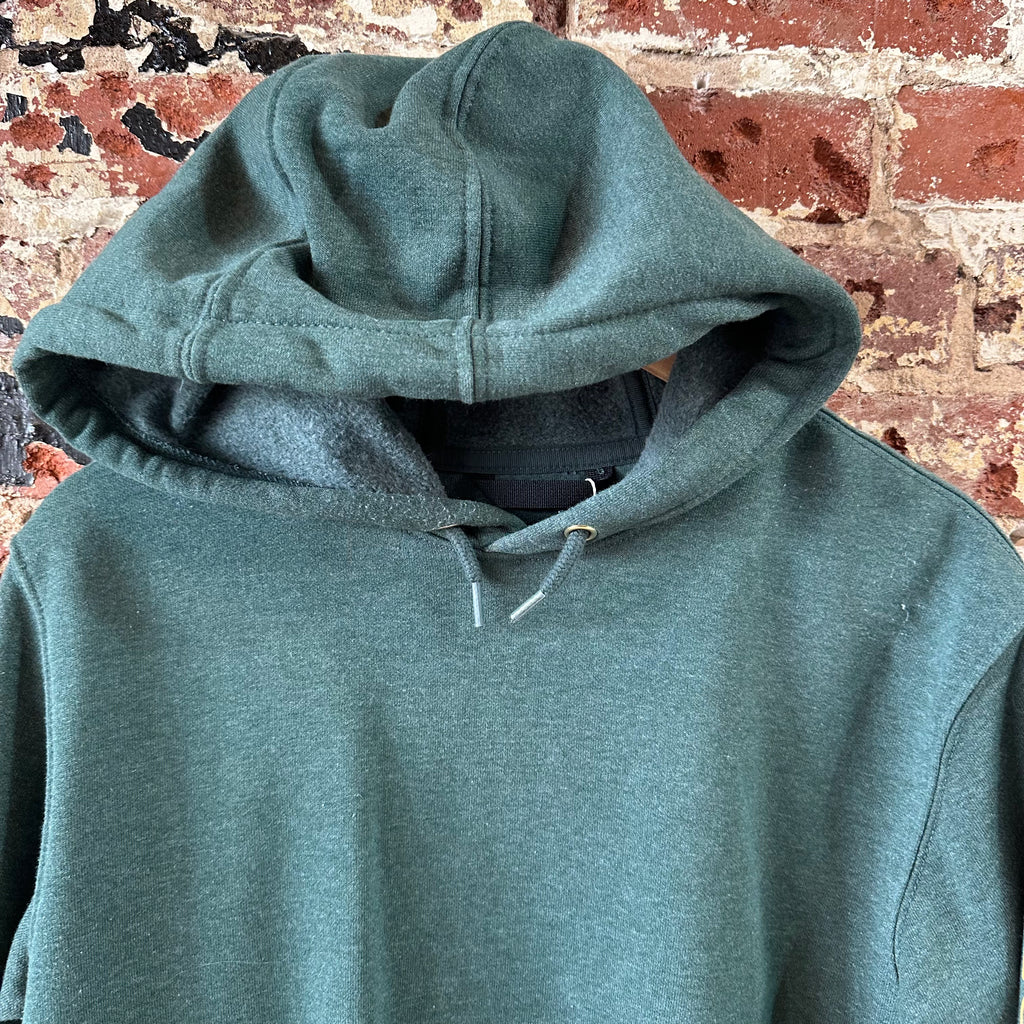 Carhartt Men's Small Sleeve Logo Hoodie Loose Fit Workwear Green K288