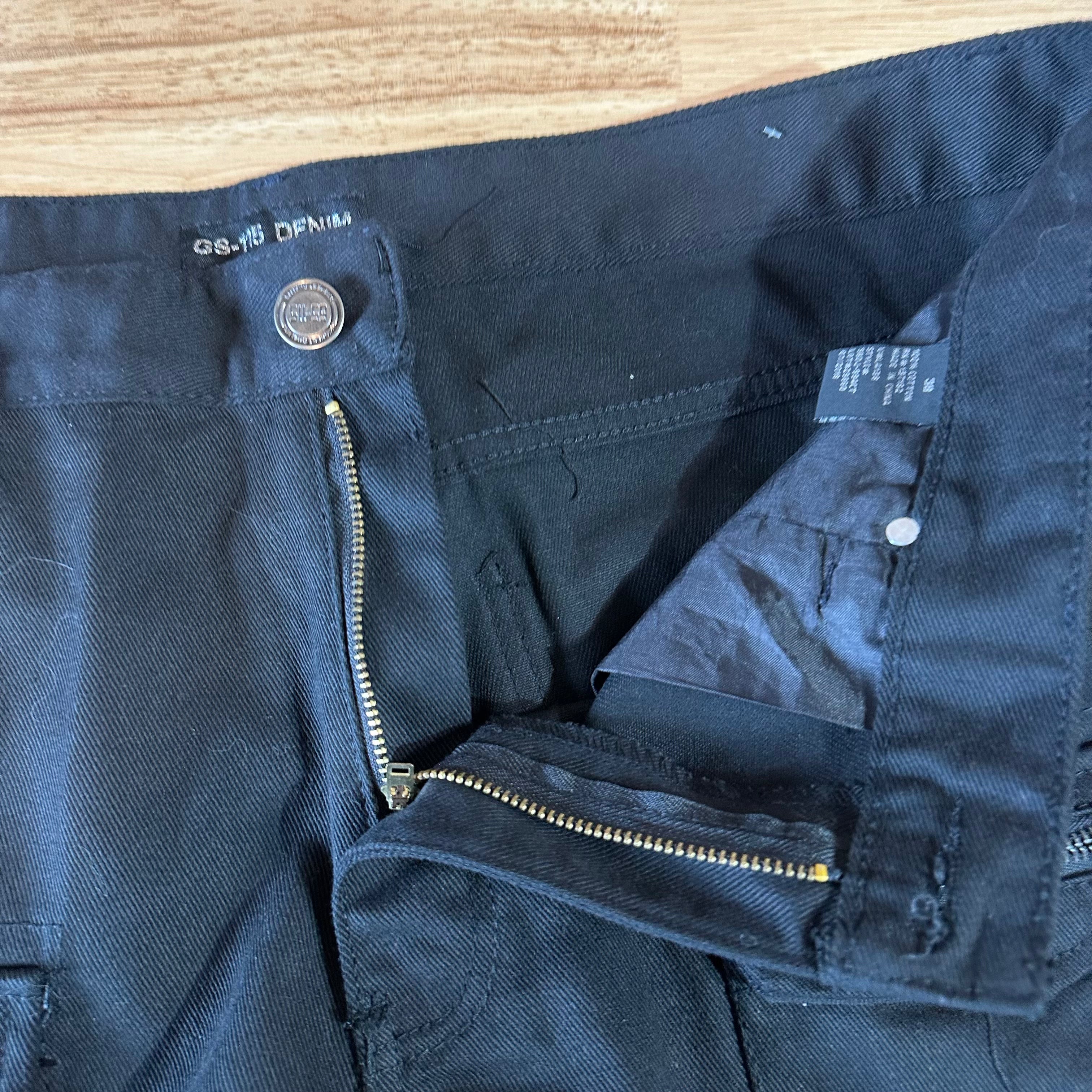 GS-115 Mens 38x34 Black Jeans