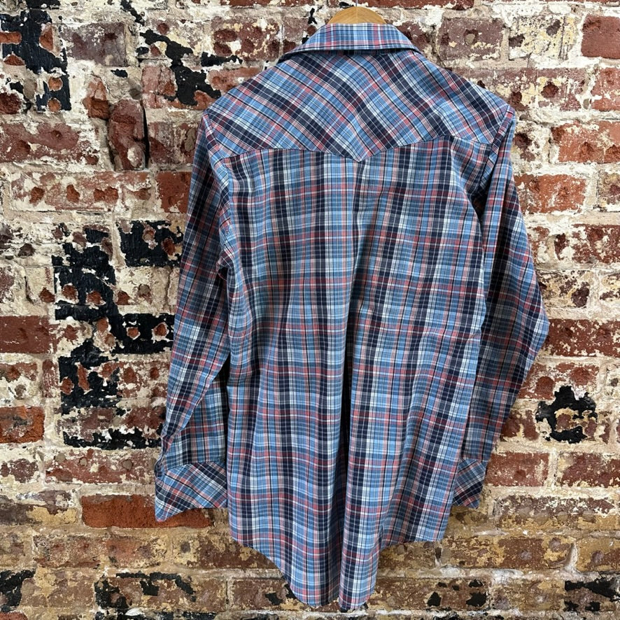 VTG ATB Men's Small/Medium Blue Western Shirt