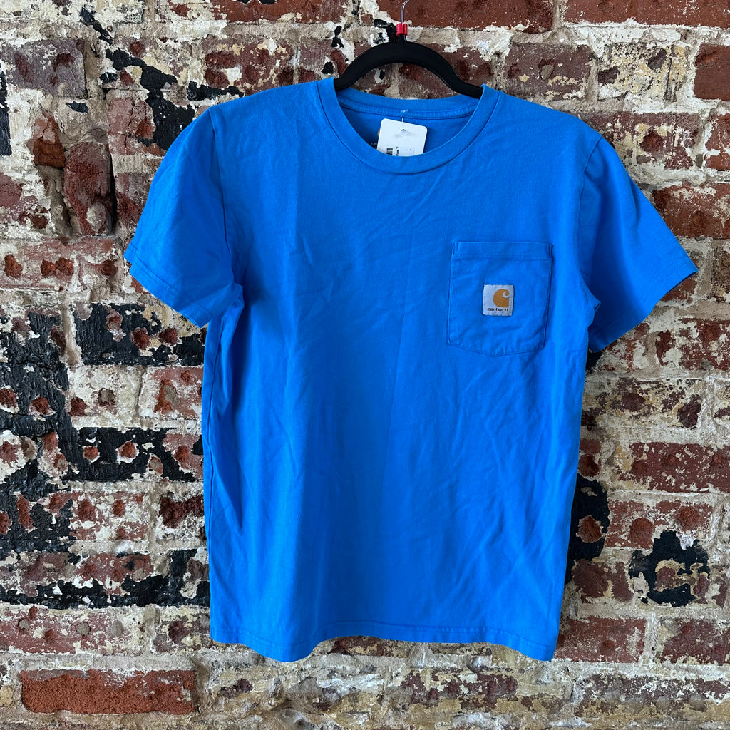 Carhartt Short Sleeve T-Shirt Boys Large 14-16 Blue