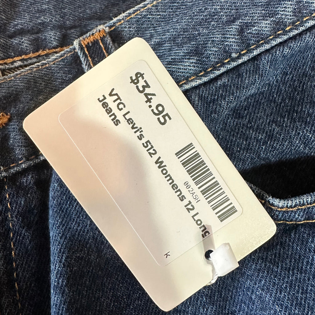 VTG Levi's 512 Womens 12 Long Jeans