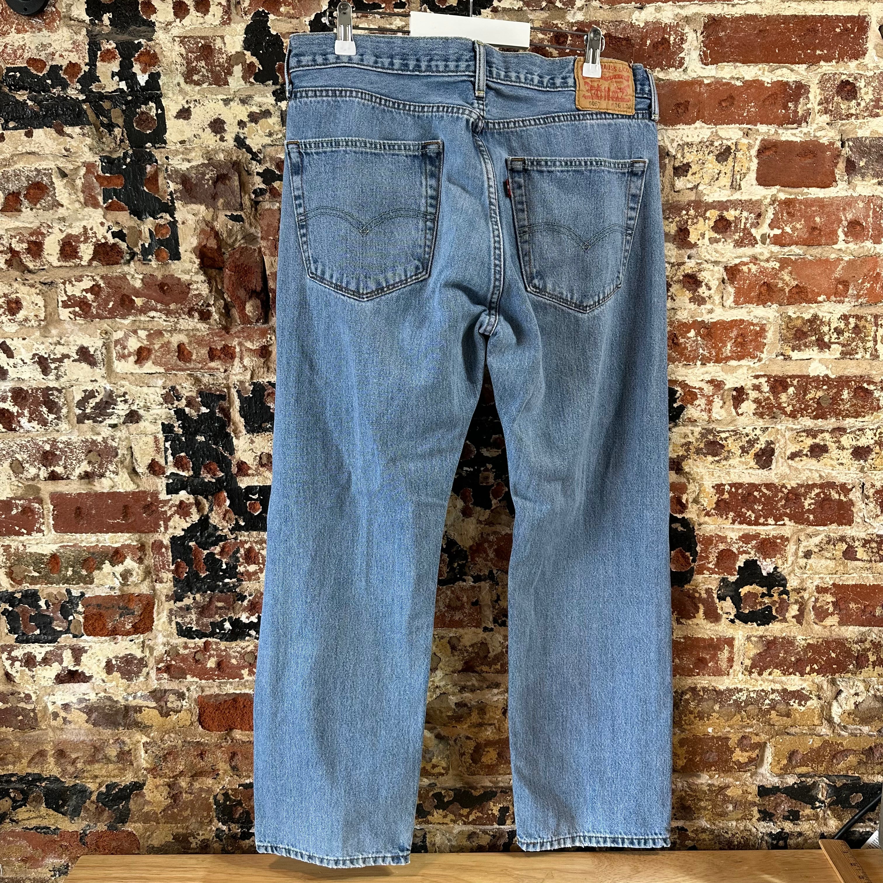 Levi's 505 Mens 36x30 Blue Jeans