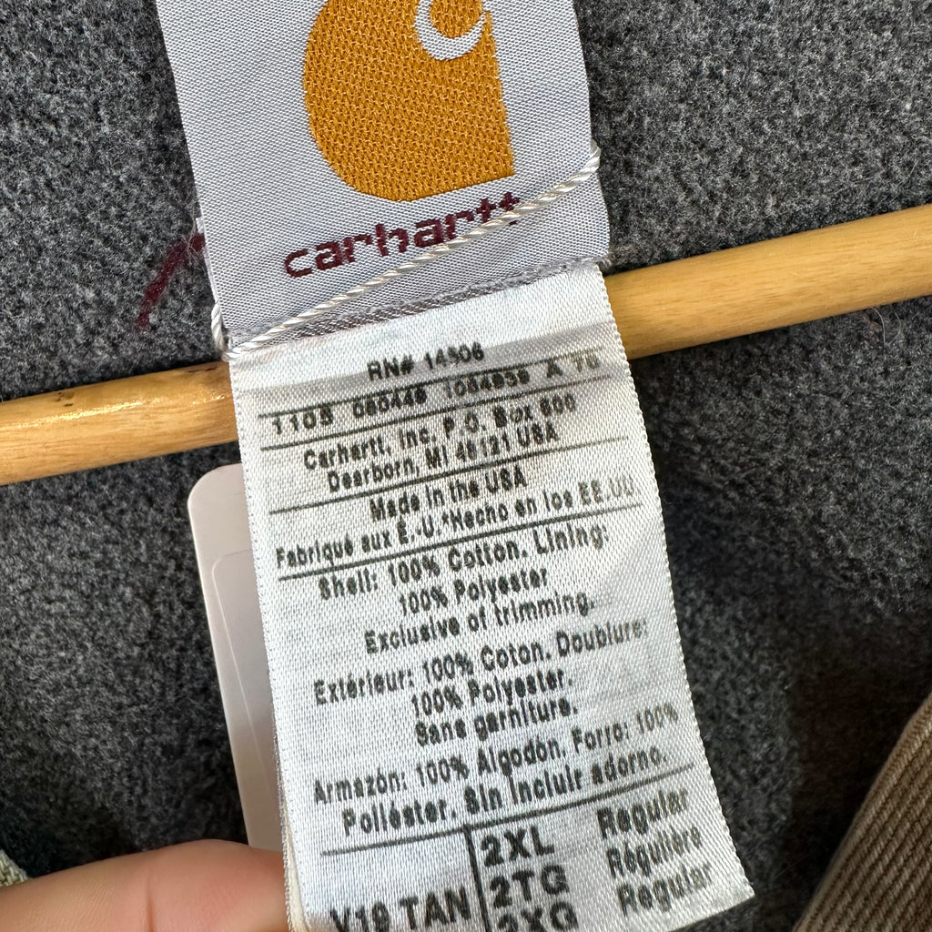 Carhartt Mens 2XL Tan Vest