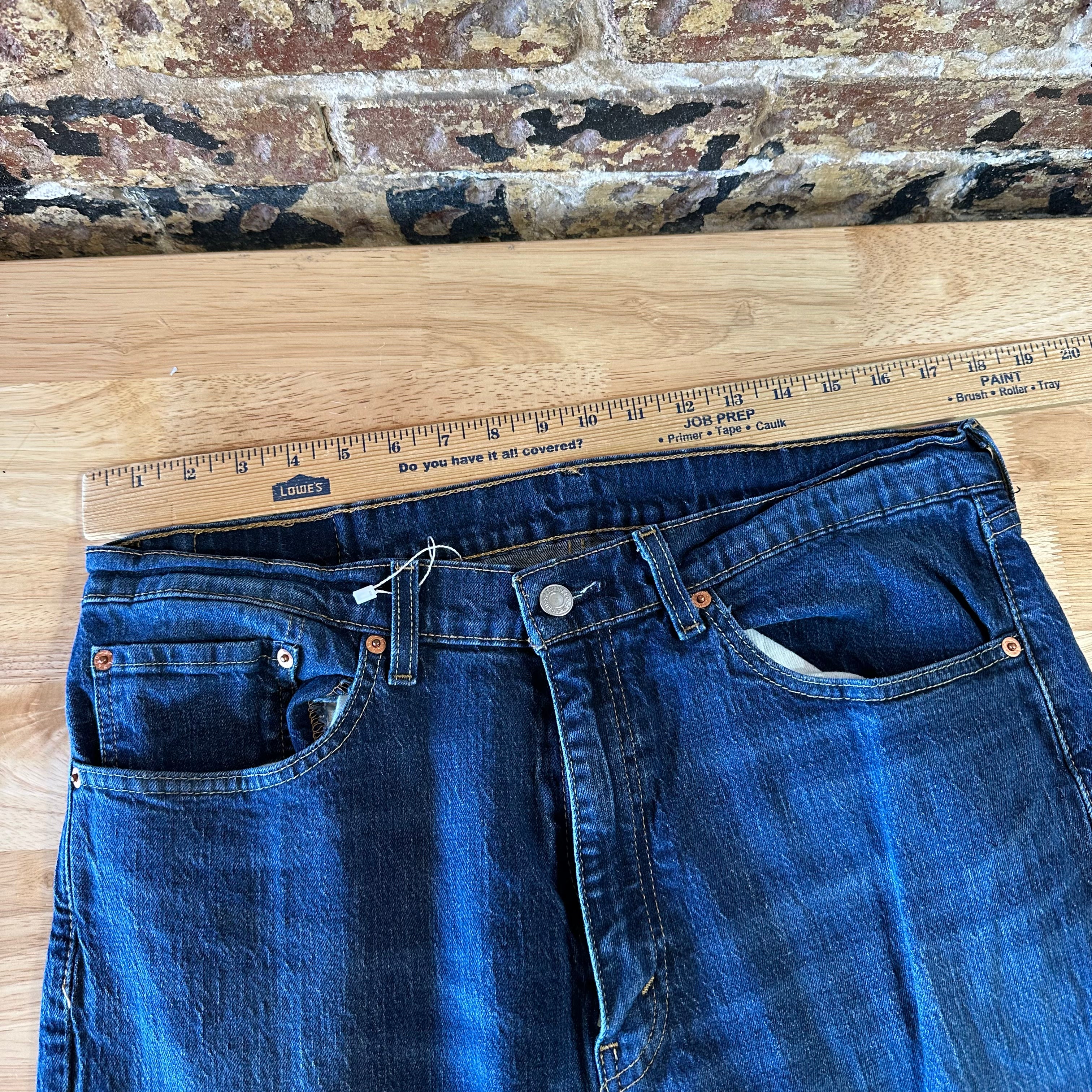 Levis 505 Mens 36x29 Blue Jeans